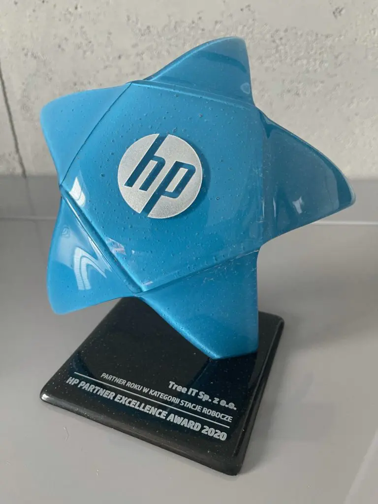 Wyróżnienie HP Partner Excellence Award 2020 dla Tree IT
