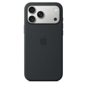 iPhone 17 Pro Max Silicone Case with MS – Black