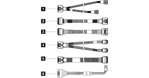 ThinkSystem SR650 V3 2.5" Front BP1 SAS/SATA cable
